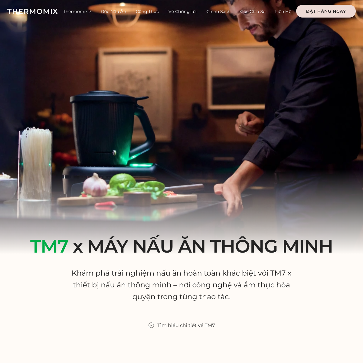 Thermomix TM7 website screenshot